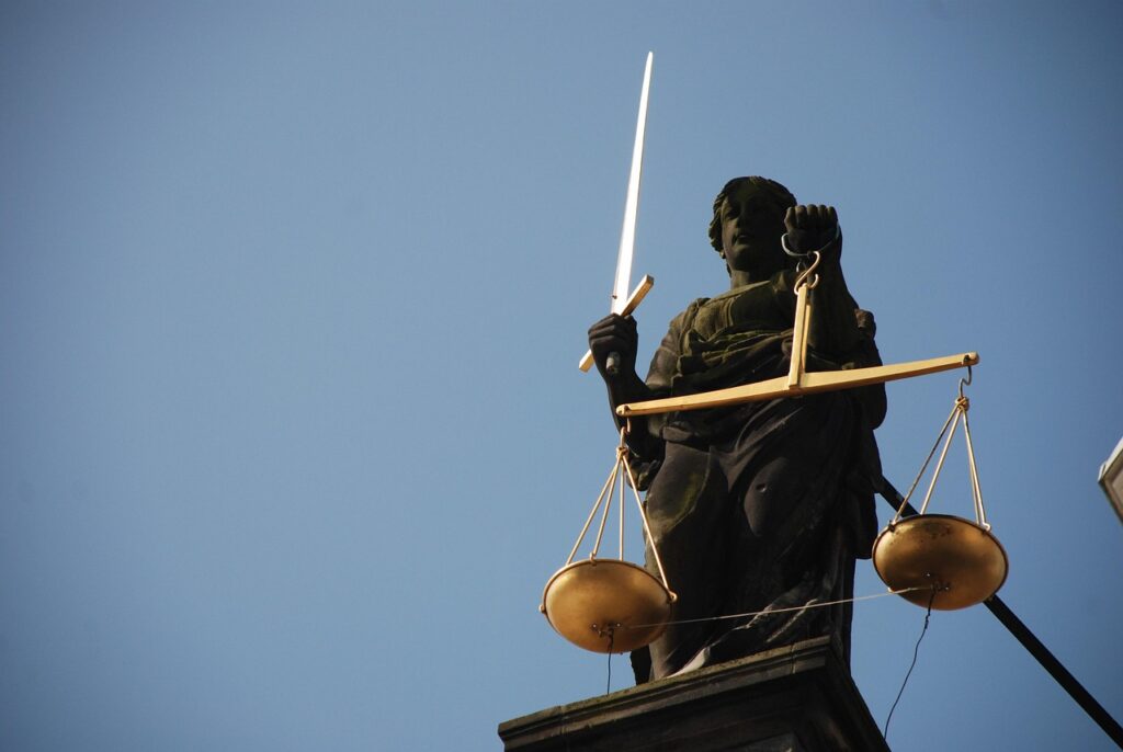 vrouwe justitia